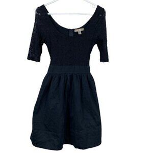 Vintage Y2K American Rag Cie Black Crochet Lace Whimsigoth Dress Size Medium